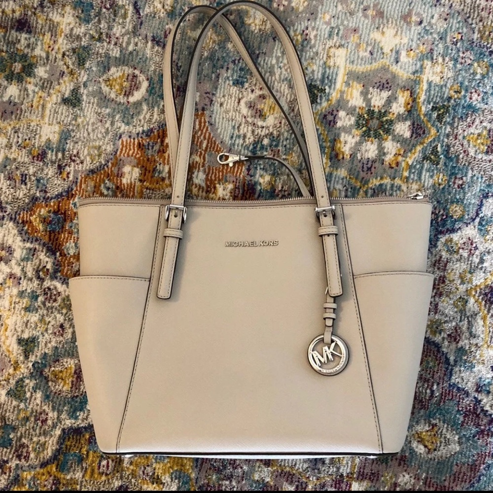 Pearl Grey Michael Kors Tote